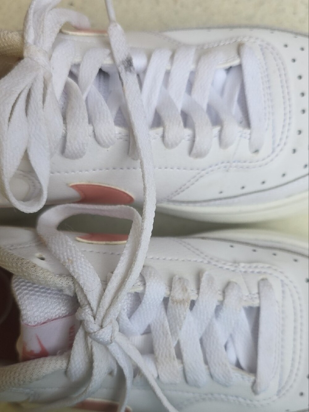 Nike Court Vision Alta Platform Sneakers White Pink Women's Size 9.5 - Picture 9 of 15